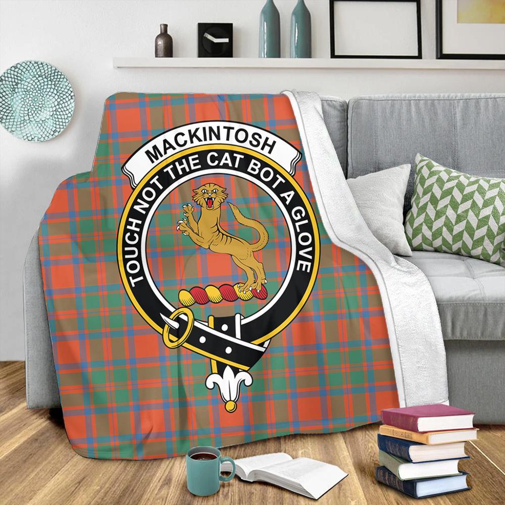 MacKintosh Ancient Tartan Crest Premium Blanket