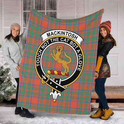 MacKintosh Ancient Tartan Crest Premium Blanket