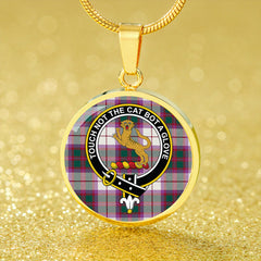 MacKintosh Artefact Modern Tartan Crest Circle Necklace