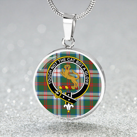 MacKintosh Dress Ancient Tartan Crest Circle Necklace