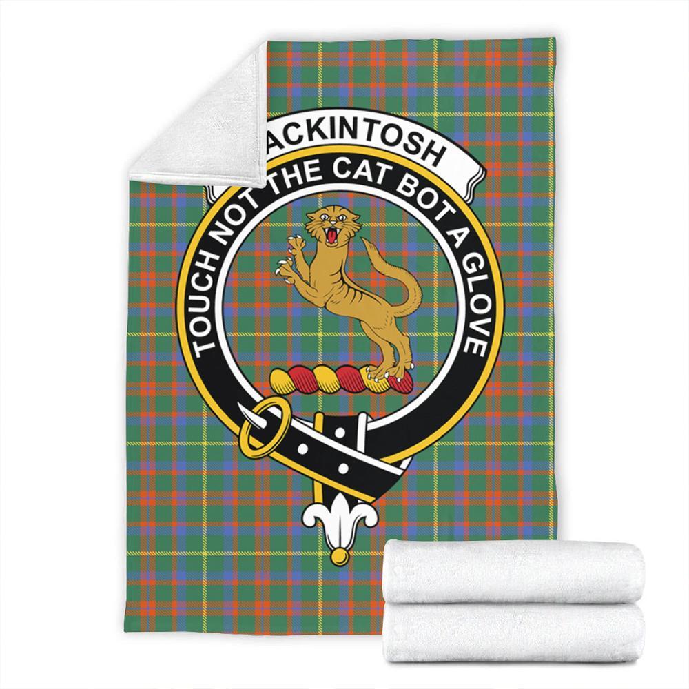 MacKintosh Hunting Ancient Tartan Crest Premium Blanket