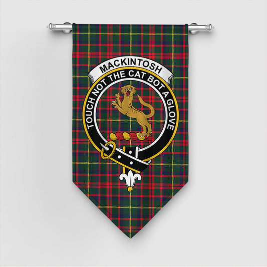 MacKintosh Hunting Modern Tartan Crest Gonfalon