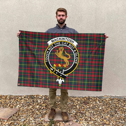 MacKintosh Hunting Modern Tartan Classic Crest House Flag