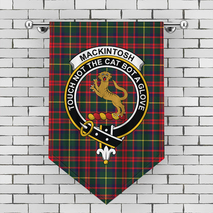 MacKintosh Hunting Modern Tartan Crest Gonfalon