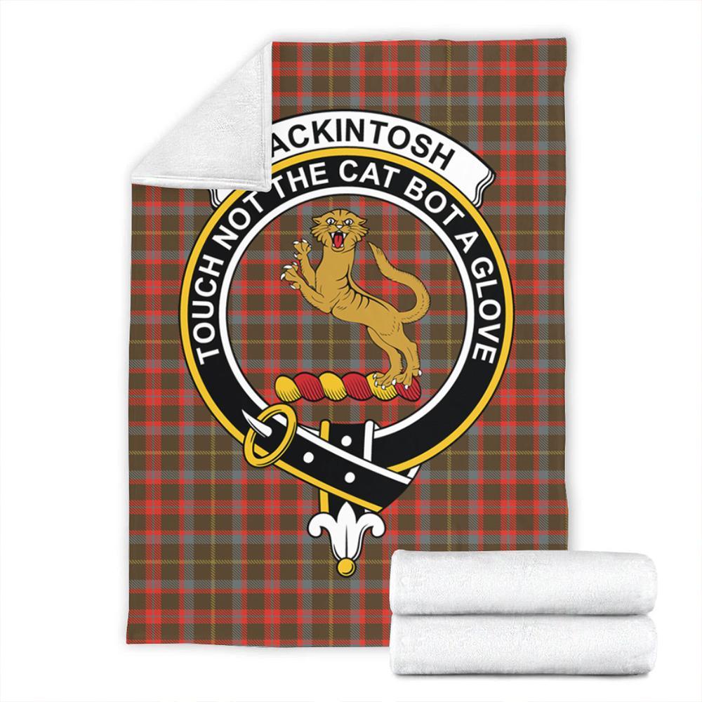 MacKintosh Hunting Weathered Tartan Crest Premium Blanket