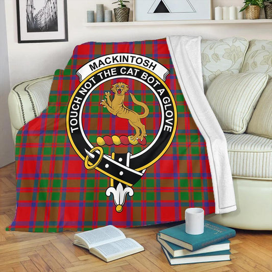 MacKintosh Modern Tartan Crest Premium Blanket