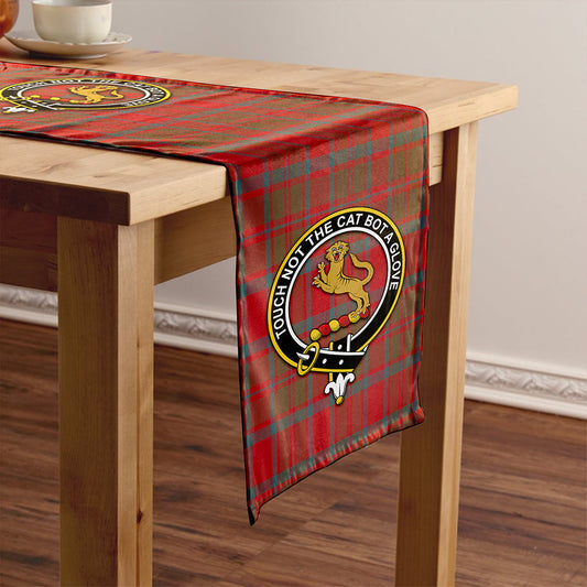 MacKintosh Weathered Tartan Crest Table Runner