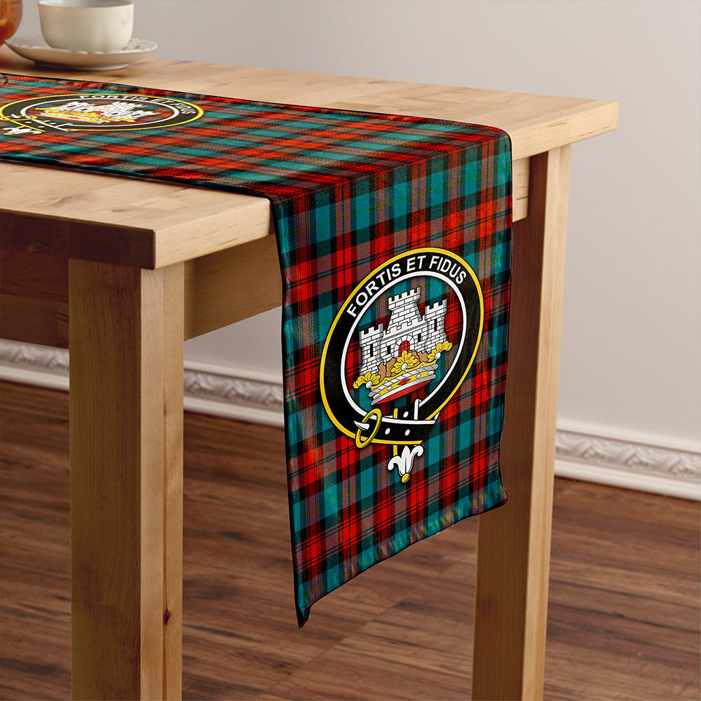 MacLachlan Ancient Tartan Crest Table Runner