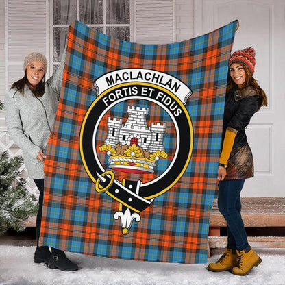 MacLachlan Ancient Tartan Crest Premium Blanket