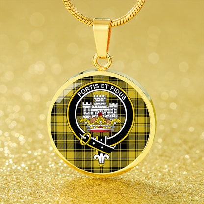 MacLachlan Chief's Dress Modern Tartan Crest Circle Necklace