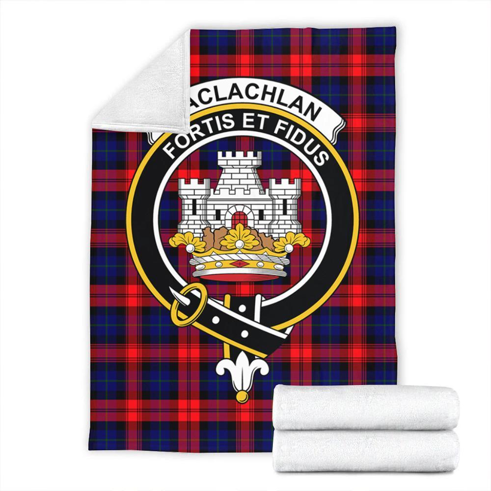 MacLachlan Modern Tartan Crest Premium Blanket