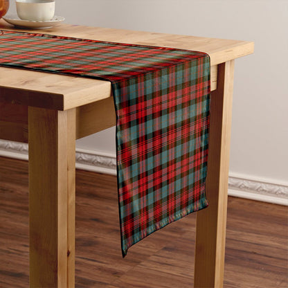 MacLachlan Weathered Tartan Crest Table Runner