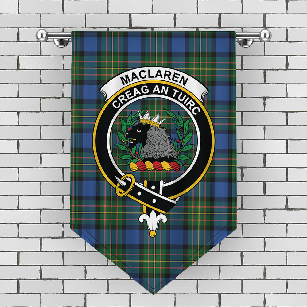 MacLaren Ancient Tartan Crest Gonfalon