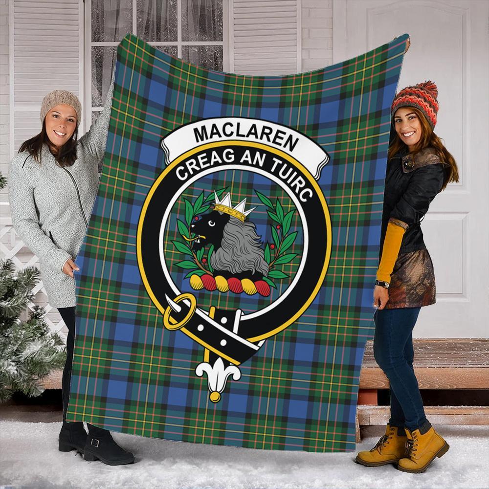 MacLaren Ancient Tartan Crest Premium Blanket