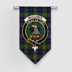 MacLaren Modern Tartan Crest Gonfalon