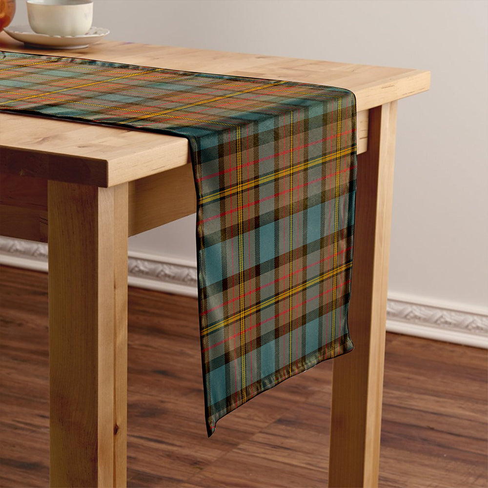 MacLaren Weathered Tartan Crest Table Runner