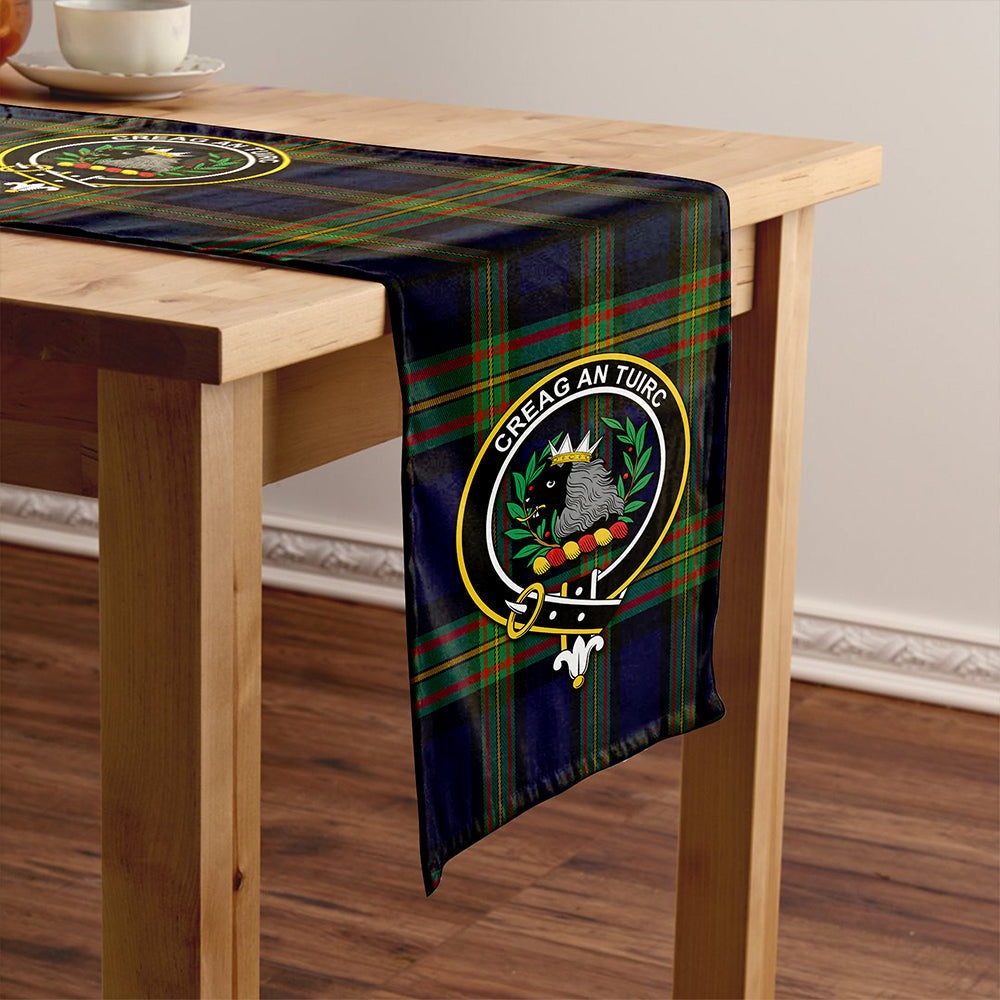 MacLaren of Broich Modern Tartan Crest Table Runner