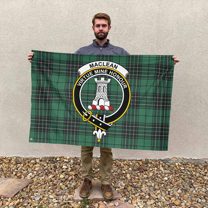 MacLean Hunting Tartan Classic Crest House Flag