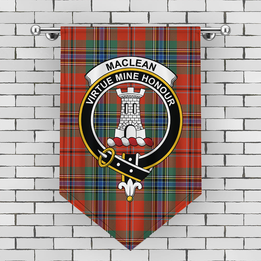 MacLean of Duart Ancient Tartan Crest Gonfalon