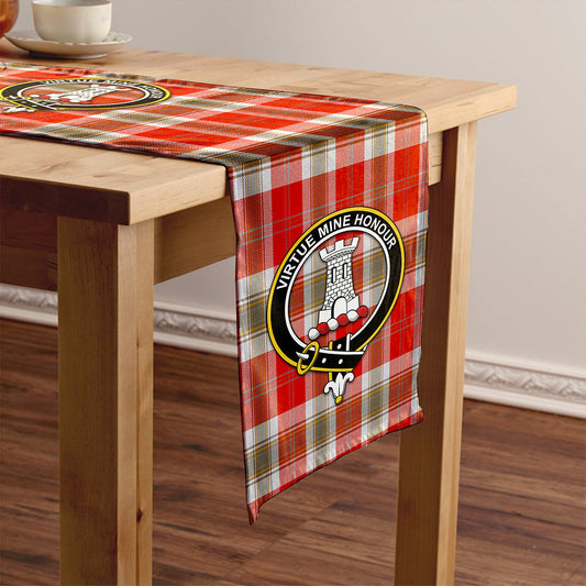 MacLean of Duart Dress Red Ancient Tartan Crest Table Runner