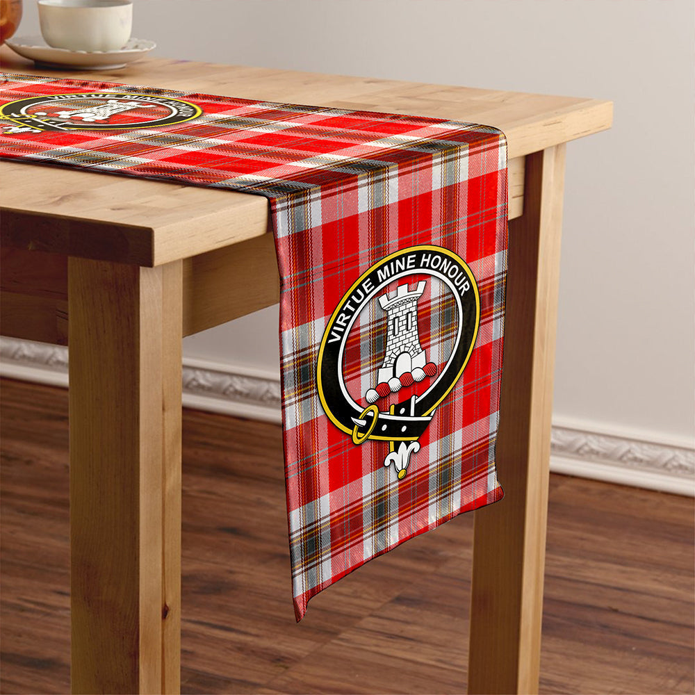 MacLean of Duart Dress Red Modern Tartan Crest Table Runner