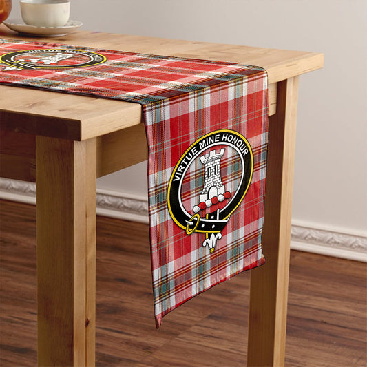 MacLean of Duart Dress Red Weathered Tartan Crest Table Runner