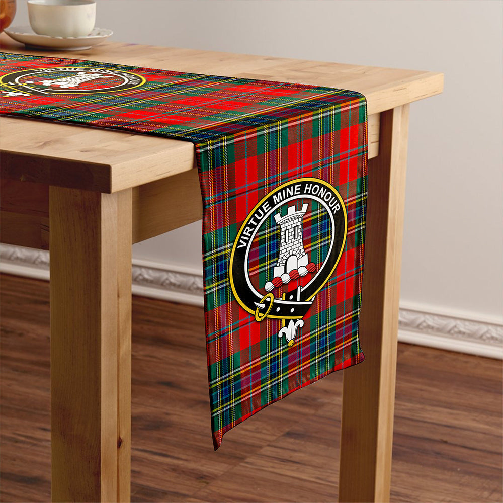 MacLean of Duart Modern Tartan Crest Table Runner