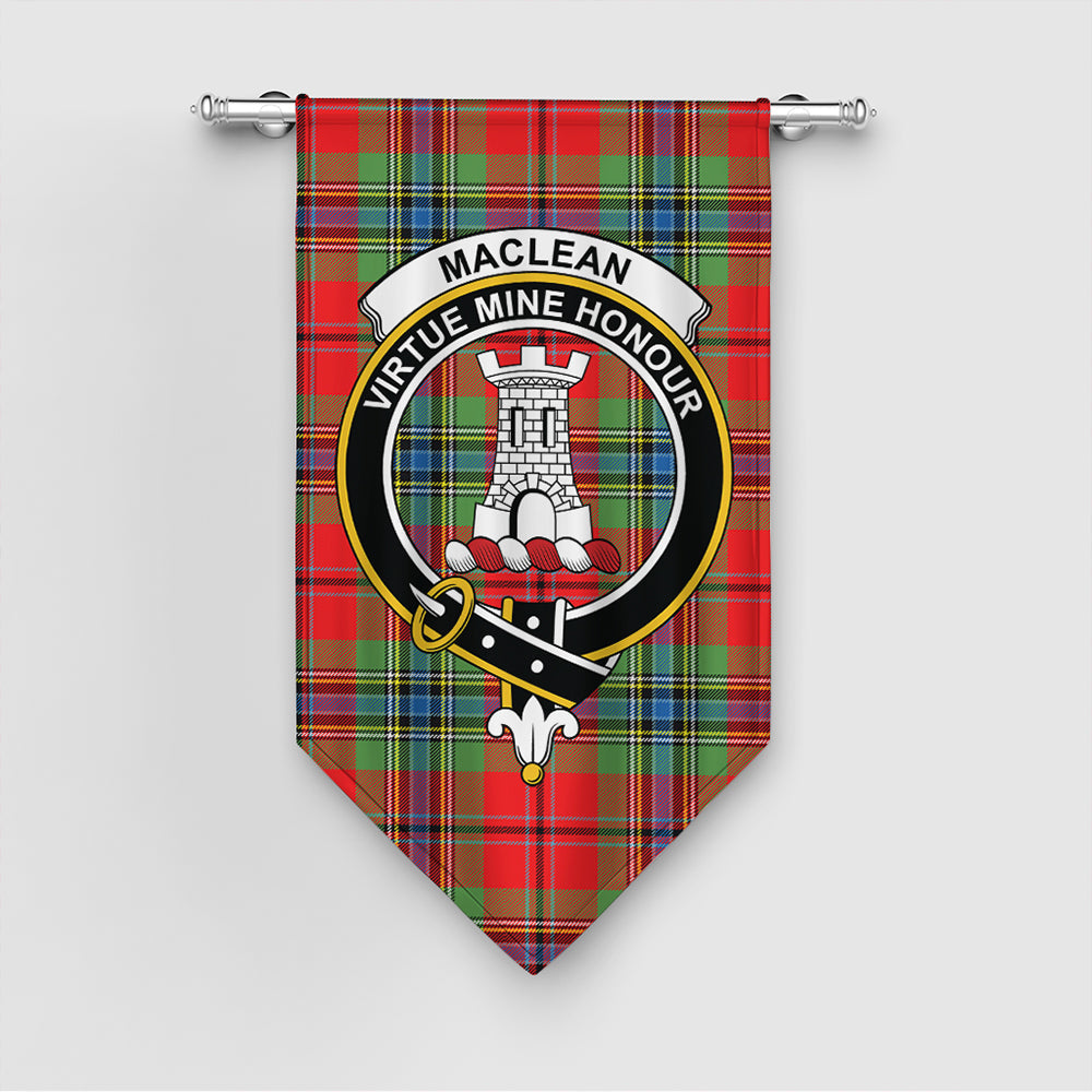 MacLean of Duart Modern Tartan Crest Gonfalon