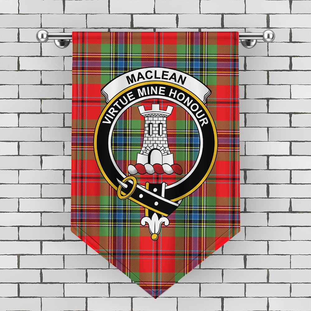 MacLean of Duart Modern Tartan Crest Gonfalon