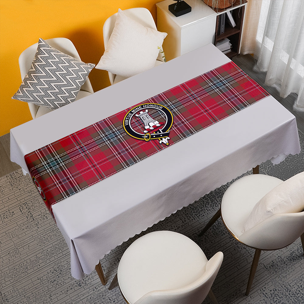 MacLean of Duart Weathered Tartan Crest Table Runner