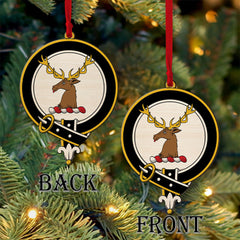 MacLeay Tartan Crest Wood Acrylic Ornament
