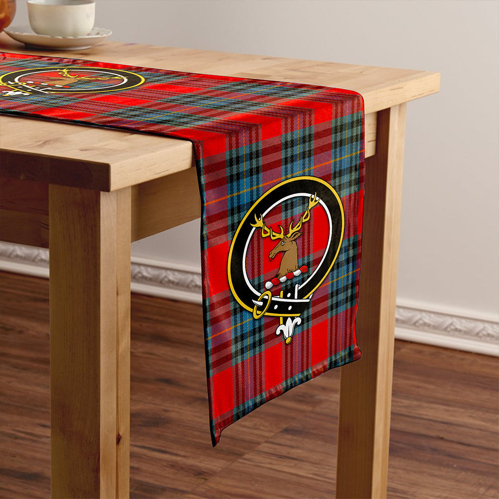 MacLeay Modern Tartan Crest Table Runner