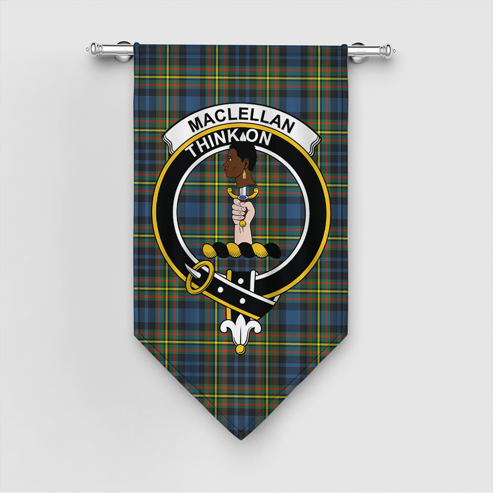 MacLellan Ancient Tartan Crest Gonfalon