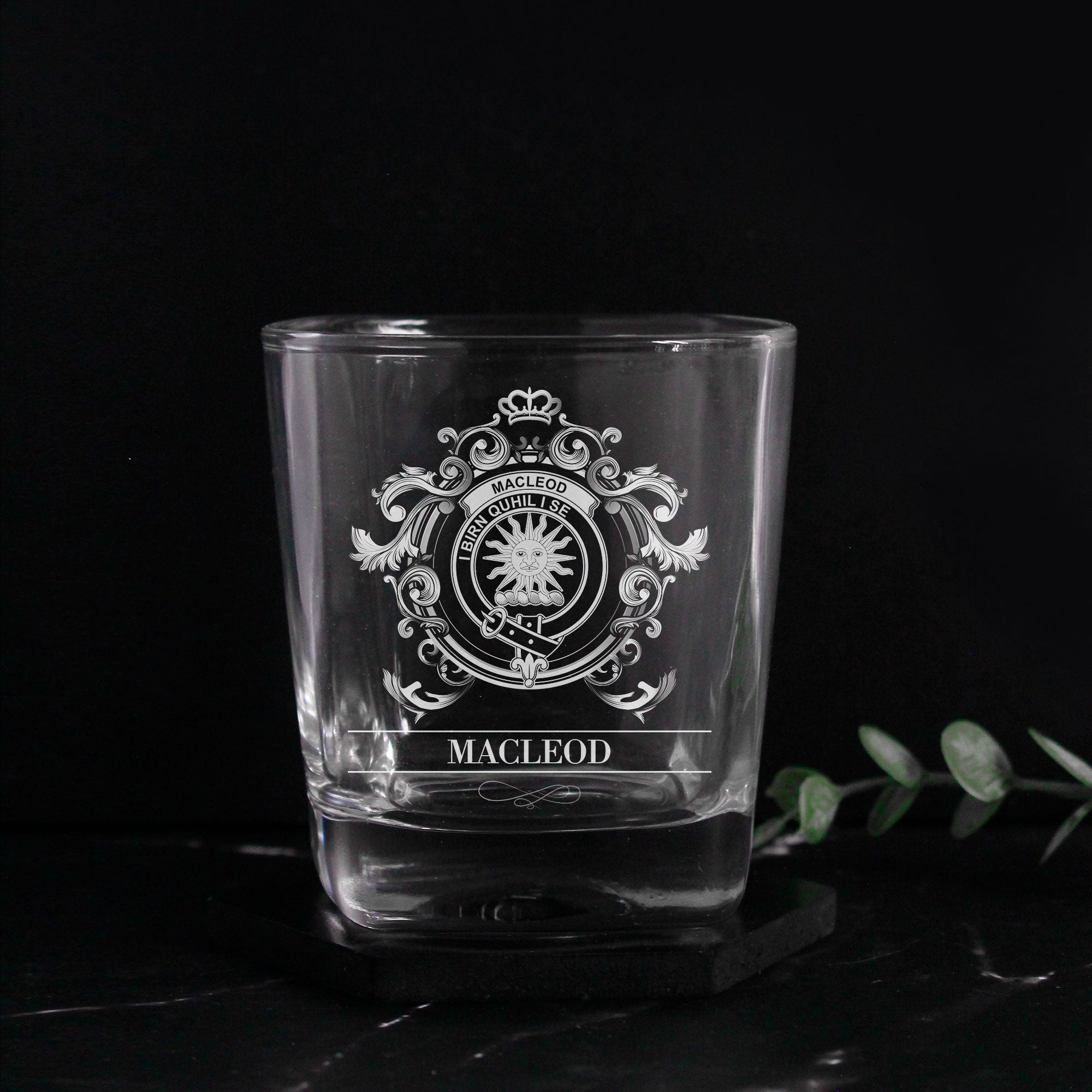 MacLeod Tartan Clan Decanter Set
