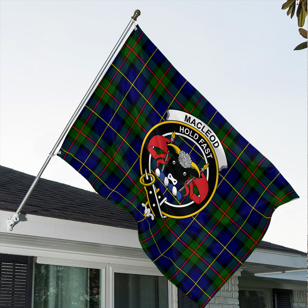 MacLeod of Harris Modern Tartan Classic Crest House Flag