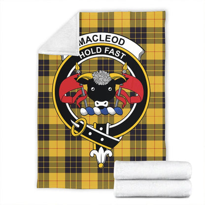 MacLeod of Lewis Ancient Tartan Crest Premium Blanket