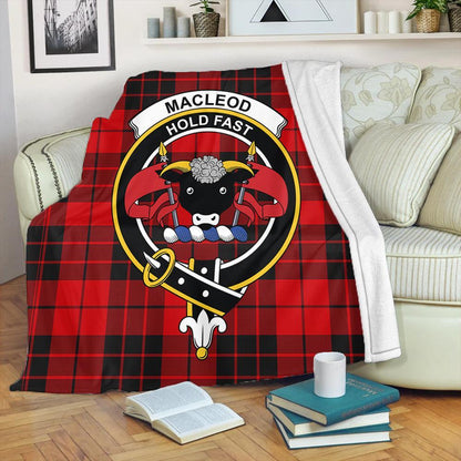 MacLeod of Raasay Tartan Crest Premium Blanket