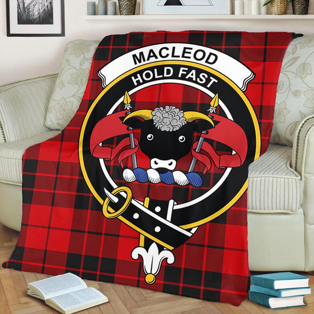 MacLeod of Raasay Tartan Crest Premium Blanket