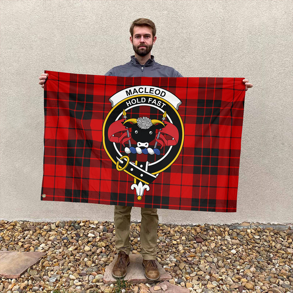 MacLeod of Raasay Tartan Classic Crest House Flag