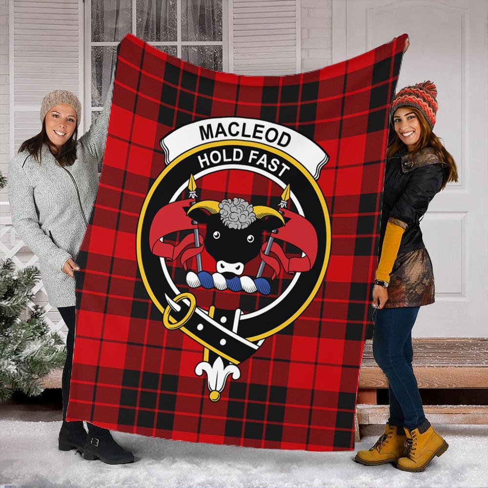 MacLeod of Raasay Tartan Crest Premium Blanket