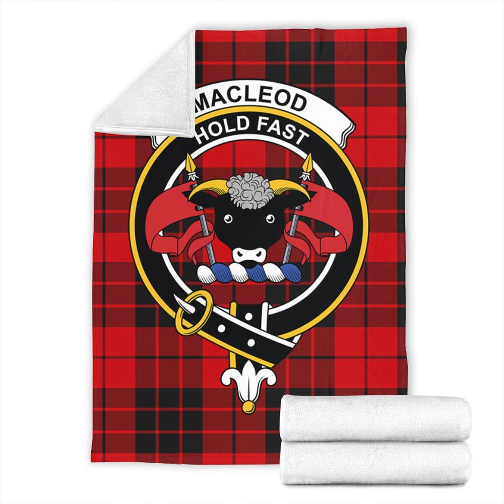 MacLeod of Raasay Tartan Crest Premium Blanket