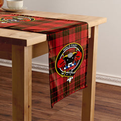 MacLeod of Raasay Weathered Tartan Crest Table Runner