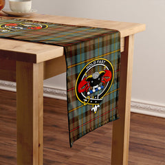 MacLeod of Skeabost Weathered Tartan Crest Table Runner