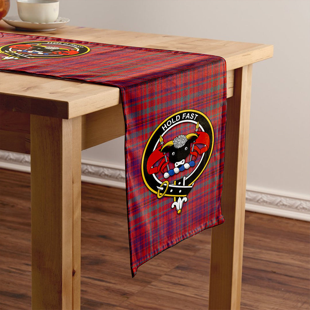 MacLeod of Tullibardine (Red MacLeod) Weathered Tartan Crest Table Runner