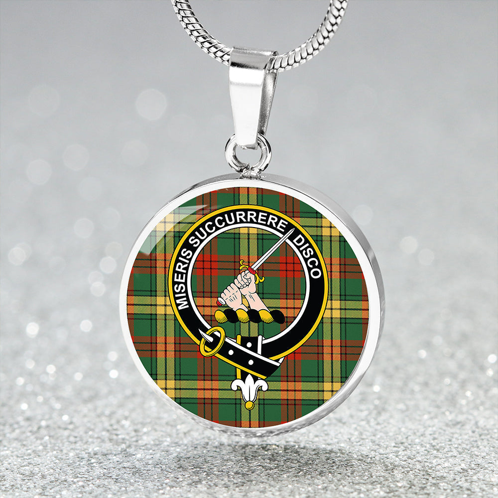 MacMillan 1946 Ancient Tartan Crest Circle Necklace