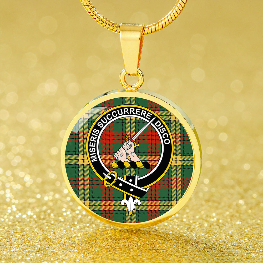 MacMillan 1946 Ancient Tartan Crest Circle Necklace