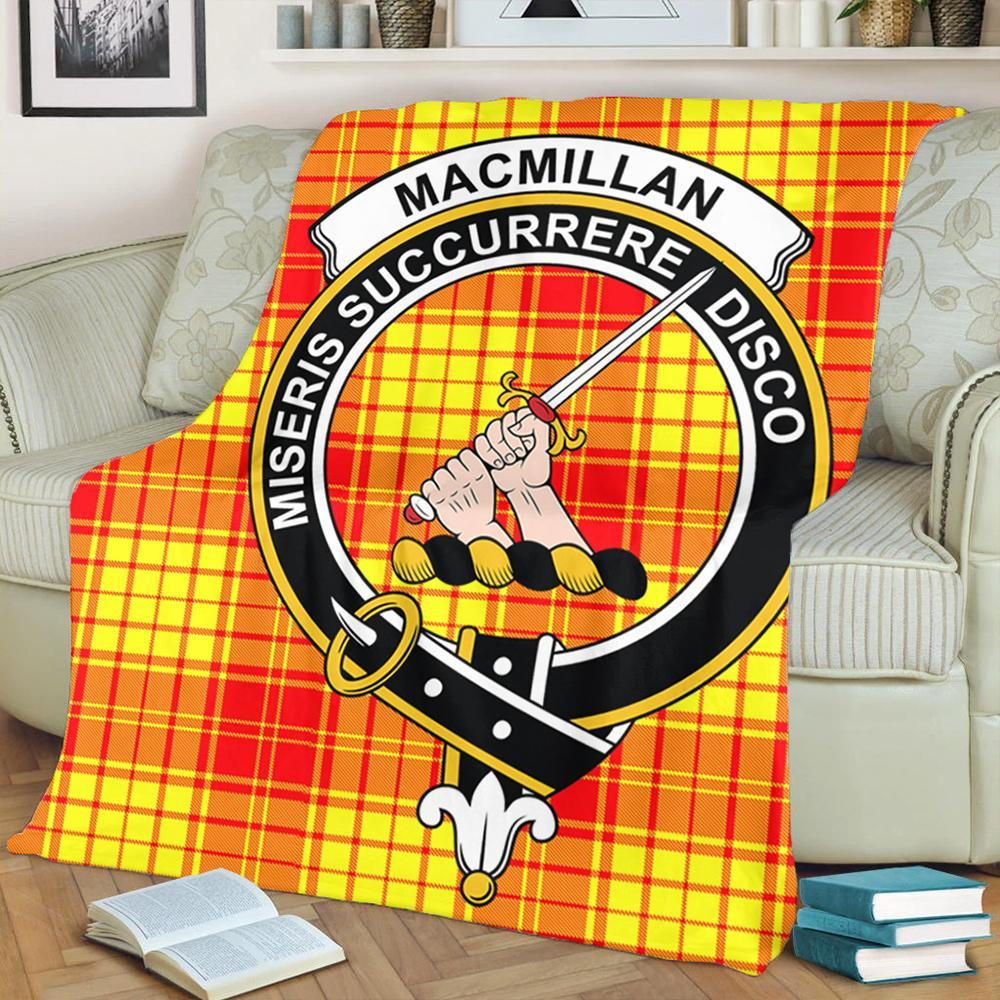 MacMillan Clan Tartan Crest Premium Blanket