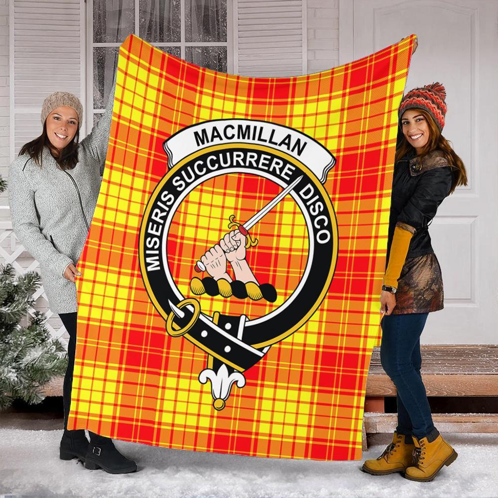 MacMillan Clan Tartan Crest Premium Blanket