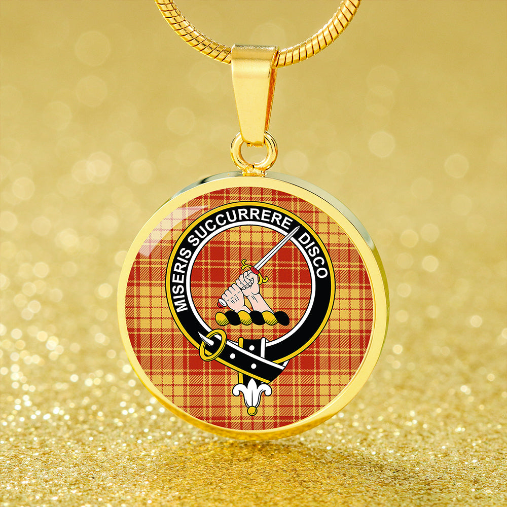 MacMillan Dress Ancient Tartan Crest Circle Necklace