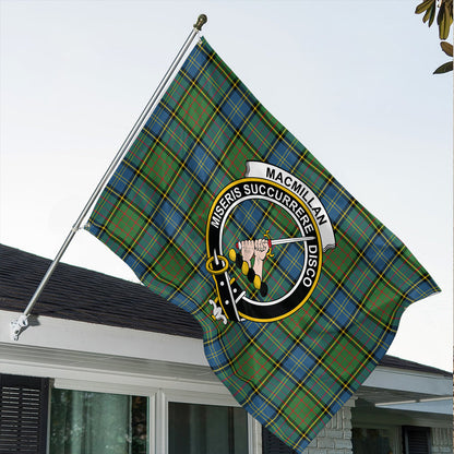 MacMillan Hunting Ancient Tartan Classic Crest House Flag